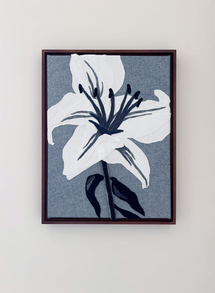 Isabel Bonilla, Denim Floral 5 - Original Artwork