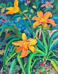 Jin Chyung, Beauty For A Day, All Summer Long  - Original Painting