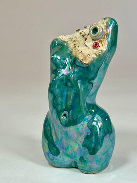 Julia C R Gray, 5" Mini SHE (Antique Jade) - Original Sculpture