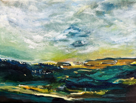 Kat Collins, Rolling Hills at Dusk - Original Painting
