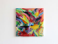 Kim Tateo, perdido en sus pensamientos - Pintura original