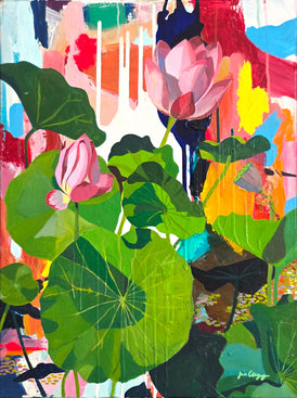 Jin Chyung, Lotus Garden 1 - Original Painting
