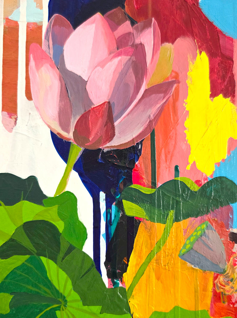 Jin Chyung, Lotus Garden 1 - Original Painting