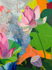 Jin Chyung, Lotus Garden 2 - Original Painting
