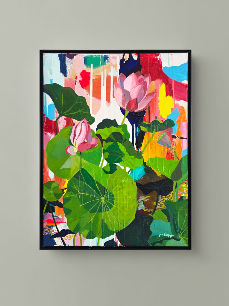 Jin Chyung, Lotus Garden 1 - Original Painting