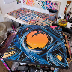 Michael Carini, I Am Not Where I Am Going...But I Will Get There (Infinool) - Original Painting