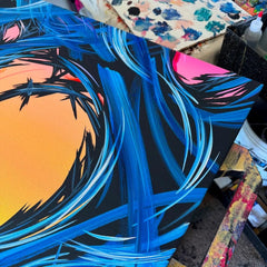 Michael Carini, I Am Not Where I Am Going...But I Will Get There (Infinool) - Original Painting