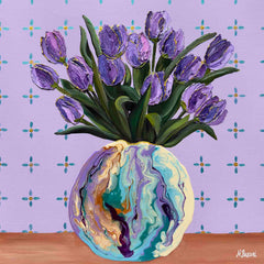 Neena Buxani, All the Purple Things - Original Painting