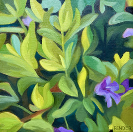 Rebecca Bender, Peaceful Purple - Original Painting