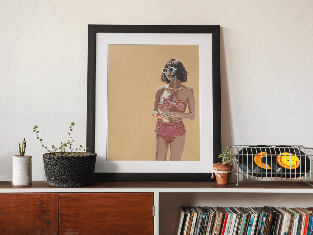 Phil Bower, Soulful Sun Reading - Original Painting