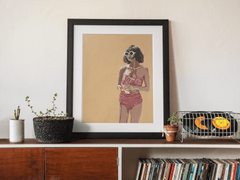 Phil Bower, Soulful Sun Reading - Original Painting