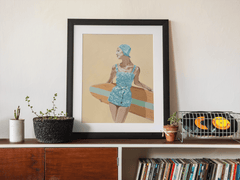Phil Bower, Summer Surf Styling - Original Painting