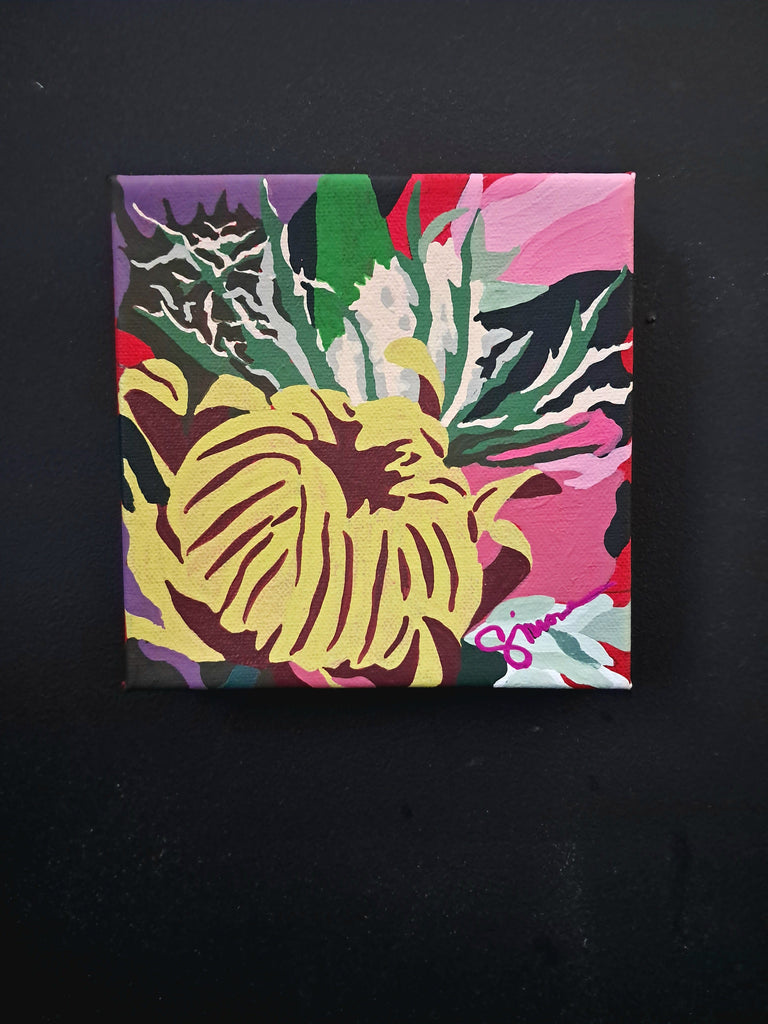 Simone Bailey Campbell, Pink Joy Mini No. 9 - Original Painting