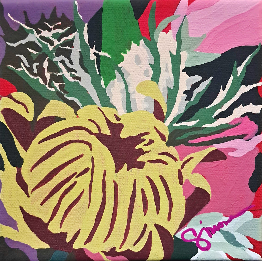 Simone Bailey Campbell, Pink Joy Mini No. 9 - Original Painting