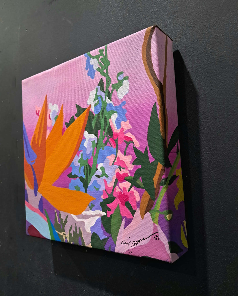 Simone Bailey Campbell, Pink Joy Small - Original Painting