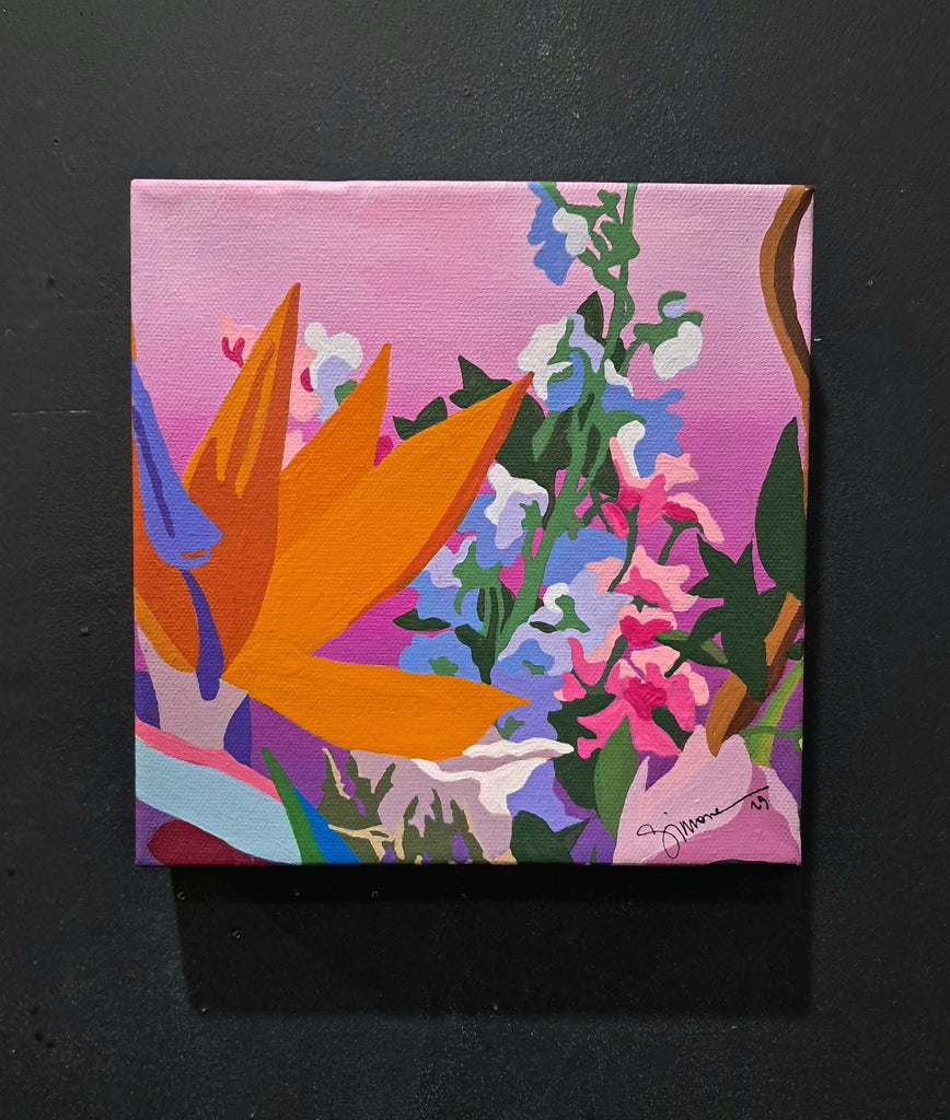 Simone Bailey Campbell, Pink Joy Small - Original Painting