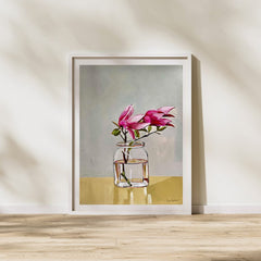 Piya Samant original gouache floral painting