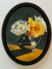 Piya Samant floral oil painting
