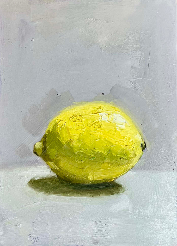 Piya Samant lemon oil painting