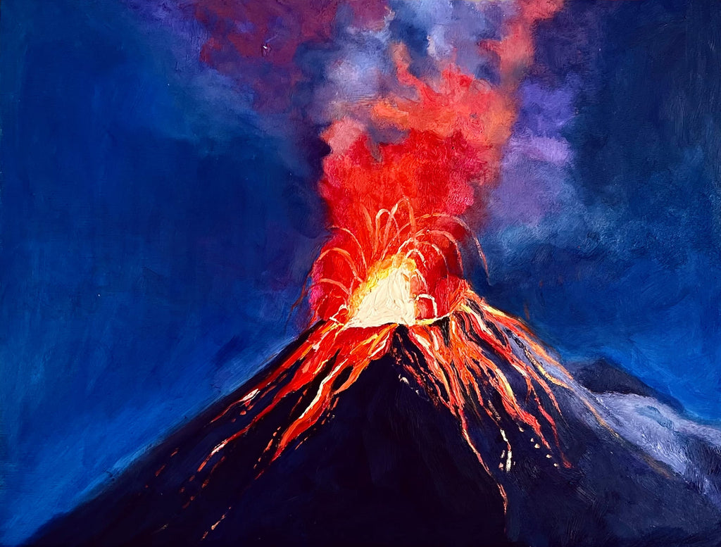 Piya Samant, Kīlauea Volcano - Original Painting