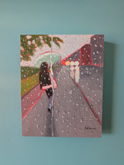 Poonam Khanna, Beneath the Turquoise Canopy - Original Painting