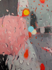 Poonam Khanna, Disintegrating Pink Umbrella - Original Painting