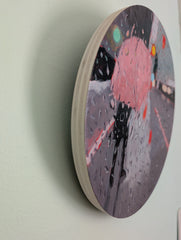 Poonam Khanna, Disintegrating Pink Umbrella - Original Painting