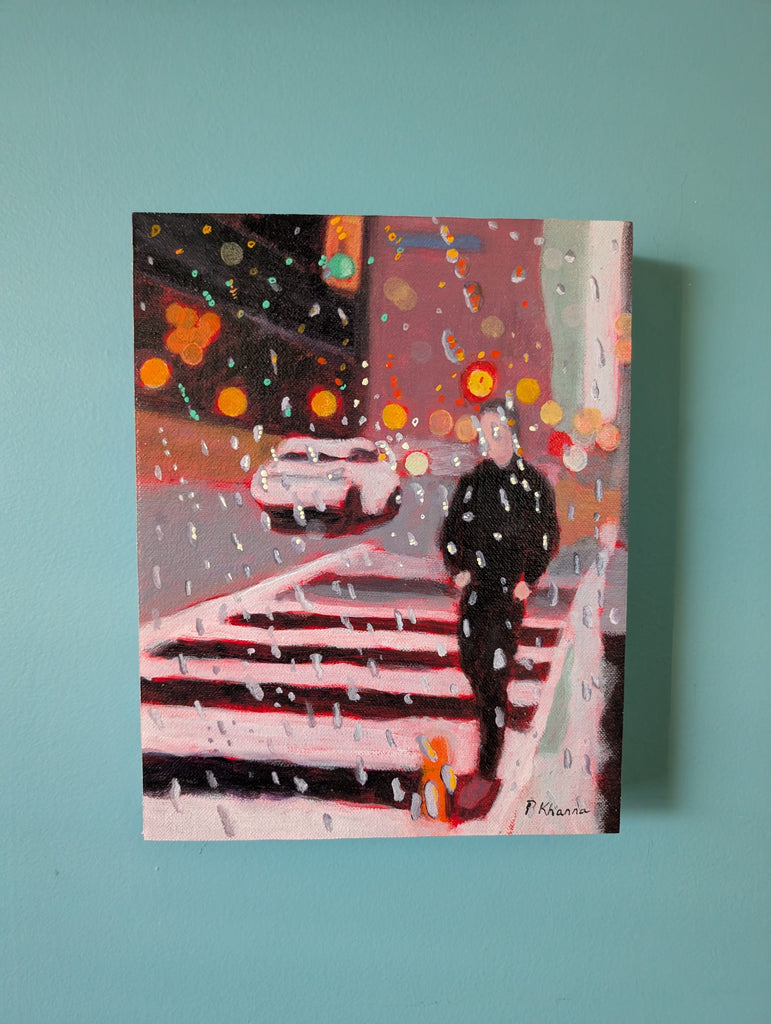 Poonam Khanna, Rainlit Boulevard 3 - Original Painting