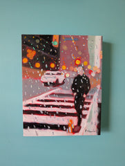 Poonam Khanna, Rainlit Boulevard 3 - Original Painting