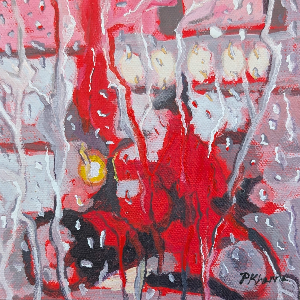 Poonam Khanna, Rider on the Storm 2 - Original Painting