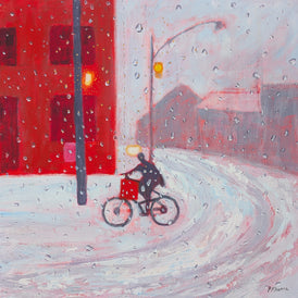 Poonam Khanna, Riding Raindrops - Original Painting