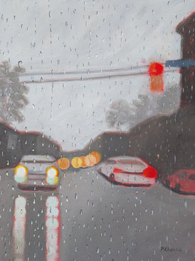 Poonam Khanna, Shimmering Metropolis 2 - Original Painting