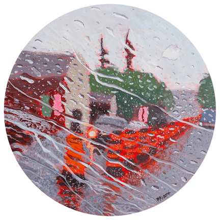 Poonam Khanna, Traffic Cone Kaleidoscope 2 - Original Painting
