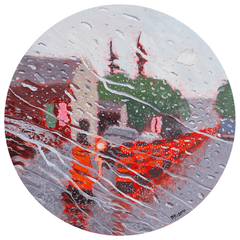 Poonam Khanna, Traffic Cone Kaleidoscope 2 - Original Painting