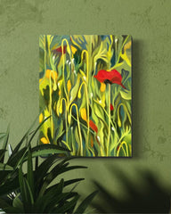 Rebecca Bender, Poppy Party - Original Painting