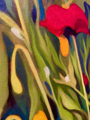 Rebecca Bender, Poppy Party - Original Painting