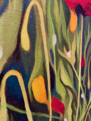 Rebecca Bender, Poppy Party - Original Painting