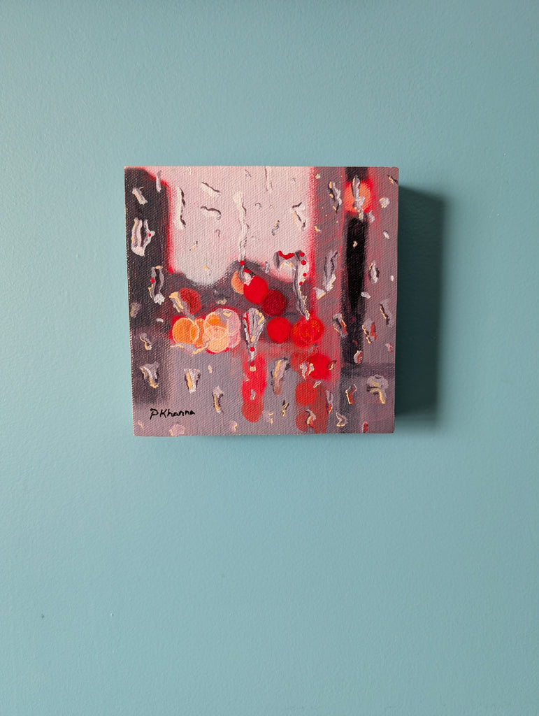 Poonam Khanna, Rain-Soaked Boulevard 5 - Original Painting