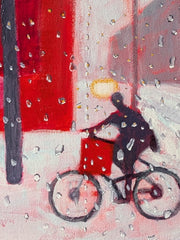 Poonam Khanna, Riding Raindrops - Original Painting