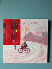 Poonam Khanna, Riding Raindrops - Original Painting