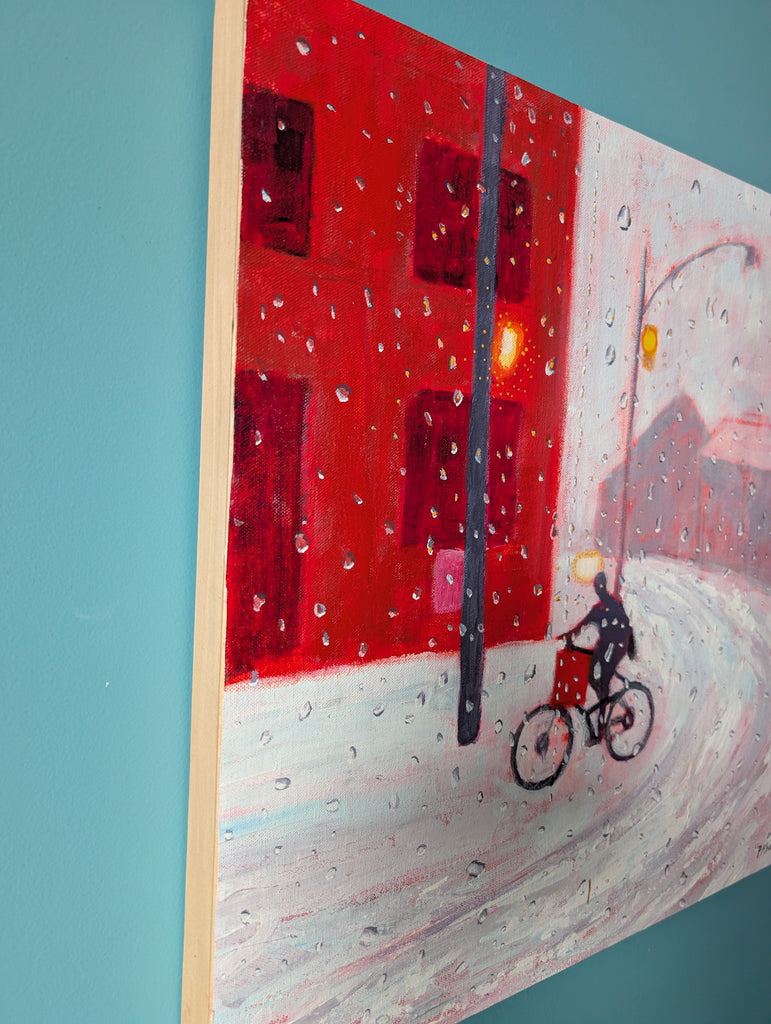 Poonam Khanna, Riding Raindrops - Original Painting