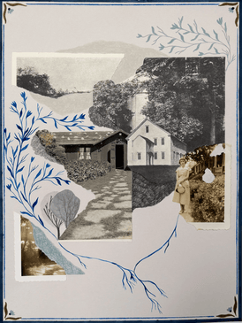 Twiggy Boyer, Someplace I'd Rather Be 3 - Original Collage