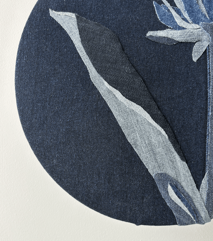Isabel Bonilla, Denim Floral 4 - Original Artwork