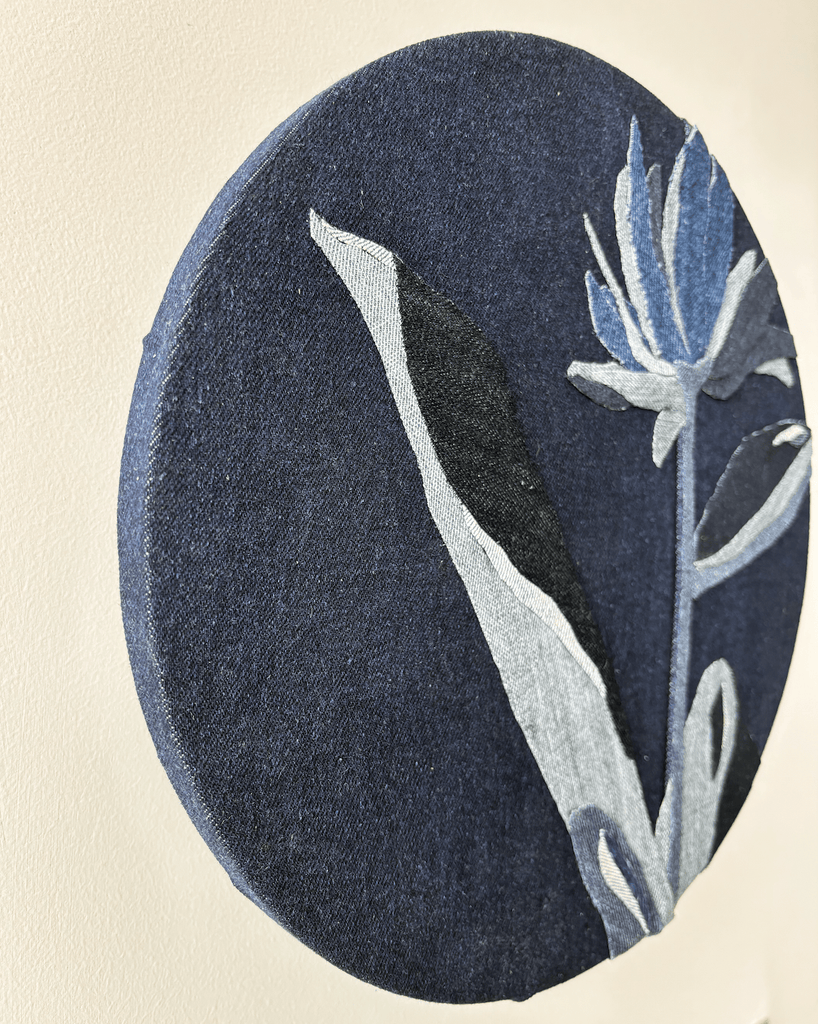 Isabel Bonilla, Denim Floral 4 - Original Artwork