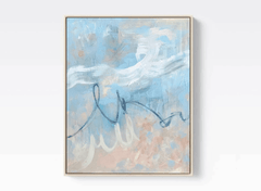 Nicolle Cure, Cotton Candy Sky 1 - Original Abstract Painting