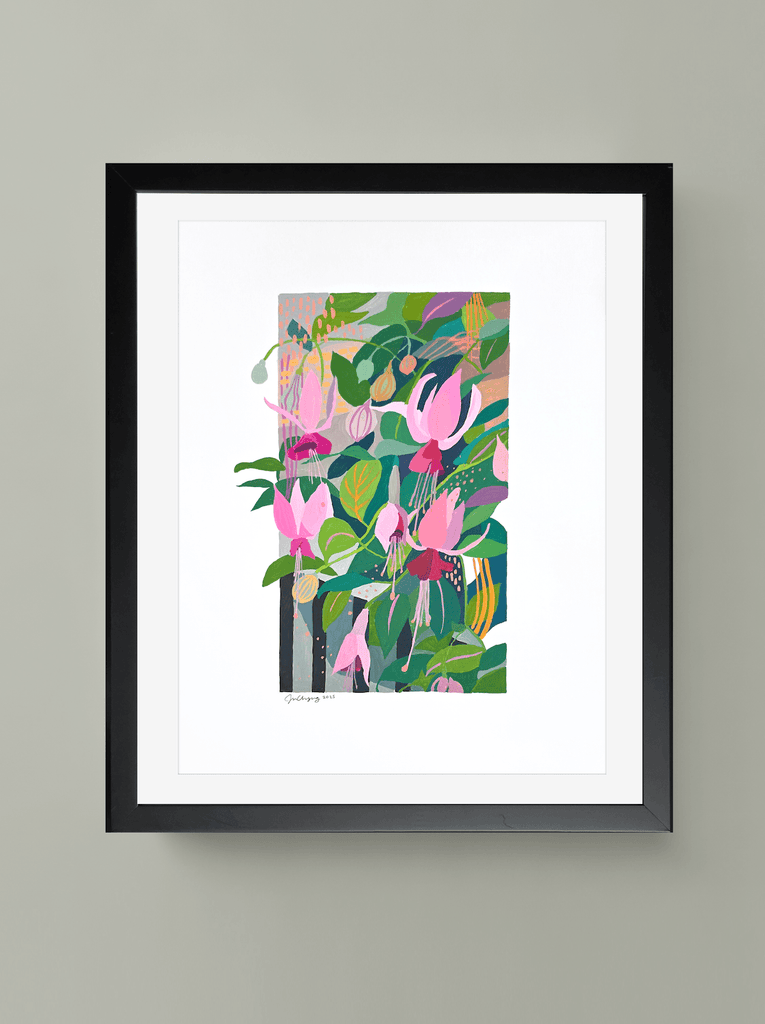Jin Chyung, Twilight Fuchsia - Original Painting