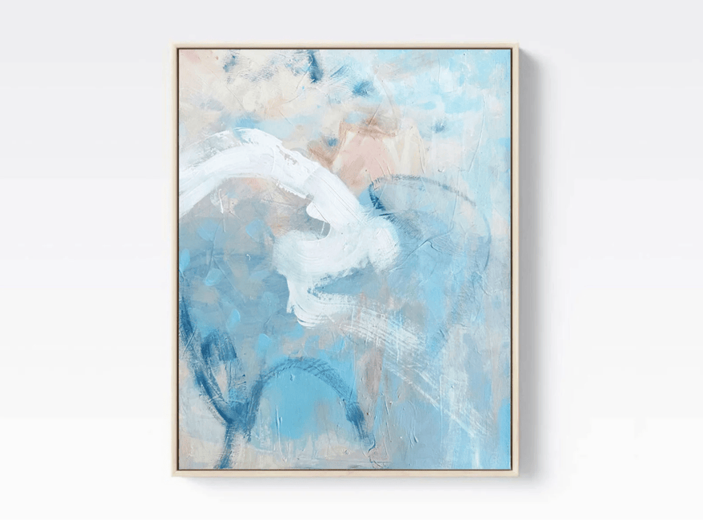 Nicolle Cure, Cotton Candy Sky 2 - Original Abstract Painting