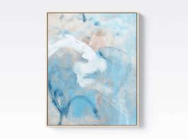 Nicolle Cure, Cotton Candy Sky 2 - Original Abstract Painting