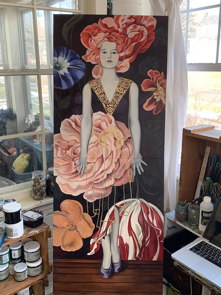 Shawna Gilmore, She Finally Stopped To Smell The Roses - Original Painting