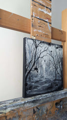 Sophie Adair, Promenade hivernale - Peinture originale